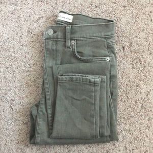 Green Gap jeans